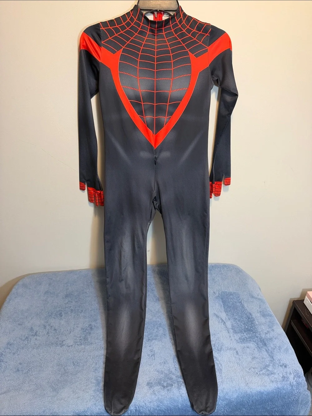 Kids Black and Red Superhero Jumpsuit Costume